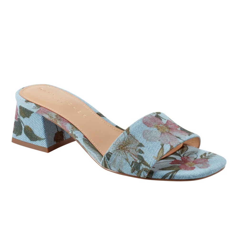 MARC FISHER OLYSA SLIDE DRESS SANDAL SIZE 8